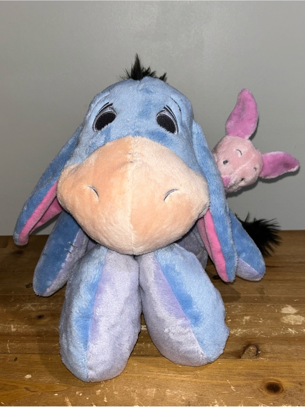 Disney Parks Baby Eeyore & Piglet Floppy 15" Plush Toy - NWT